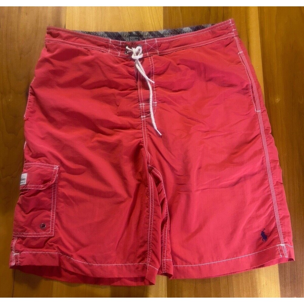 Polo By Ralph Lauren Men’s Swim Trunks. Vintage. Size Large. Mesh Lined